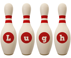 Lugh bowling-pin logo