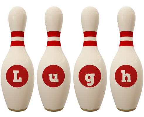 Lugh bowling-pin logo