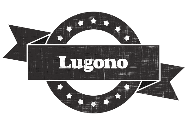 Lugono grunge logo