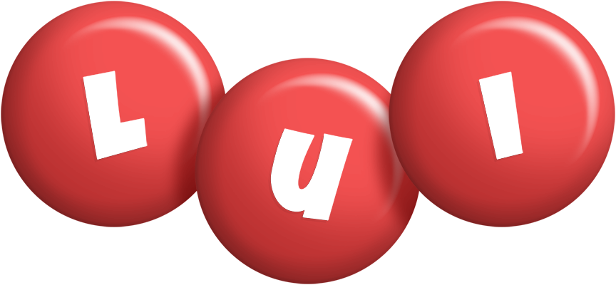 Lui candy-red logo