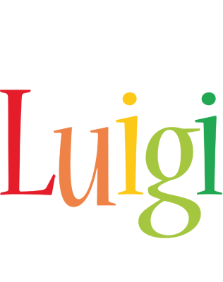 Luigi birthday logo