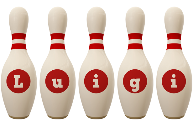 Luigi bowling-pin logo