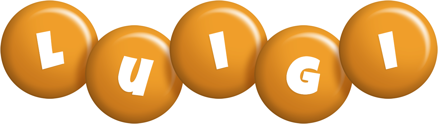 Luigi candy-orange logo