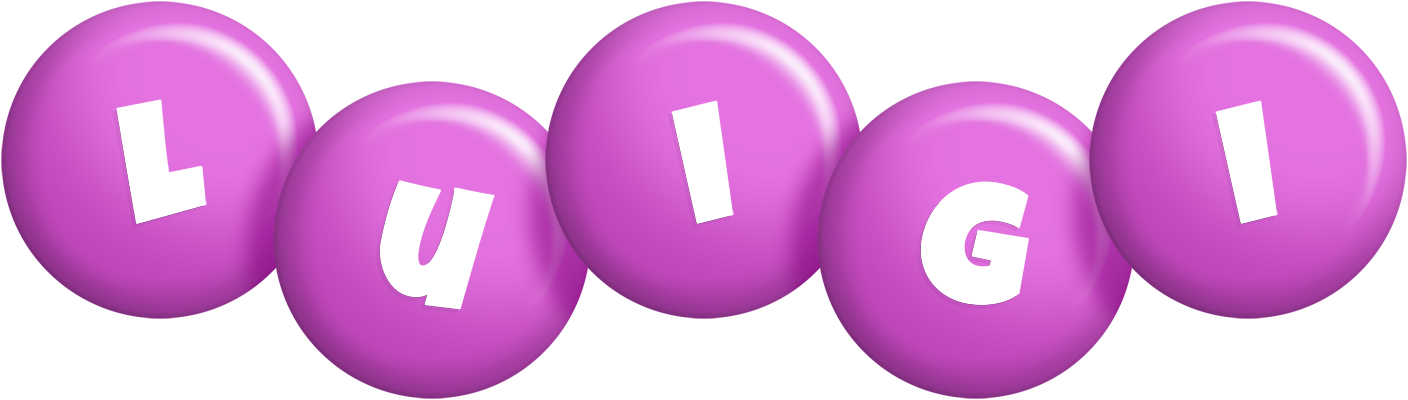 Luigi candy-purple logo
