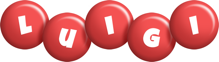 Luigi candy-red logo