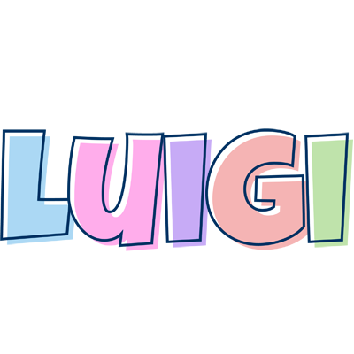 Luigi pastel logo