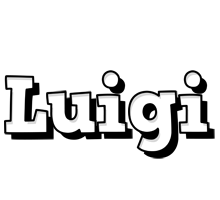 Luigi snowing logo