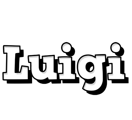 Luigi snowing logo