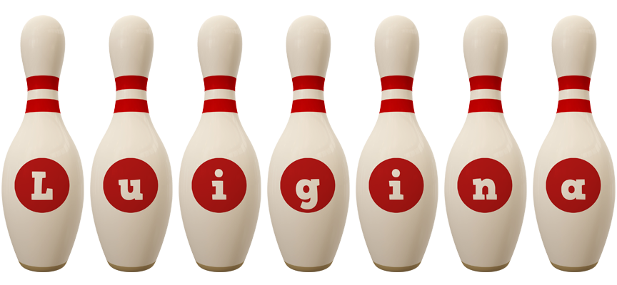 Luigina bowling-pin logo