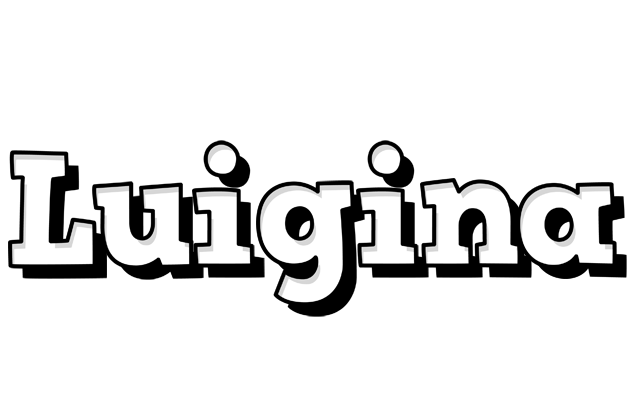 Luigina snowing logo