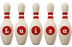 Luisa bowling-pin logo