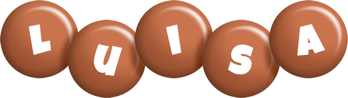 Luisa candy-brown logo