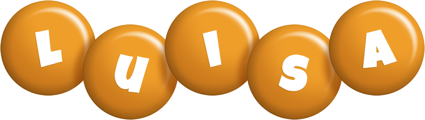 Luisa candy-orange logo