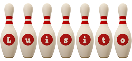 Luisito bowling-pin logo