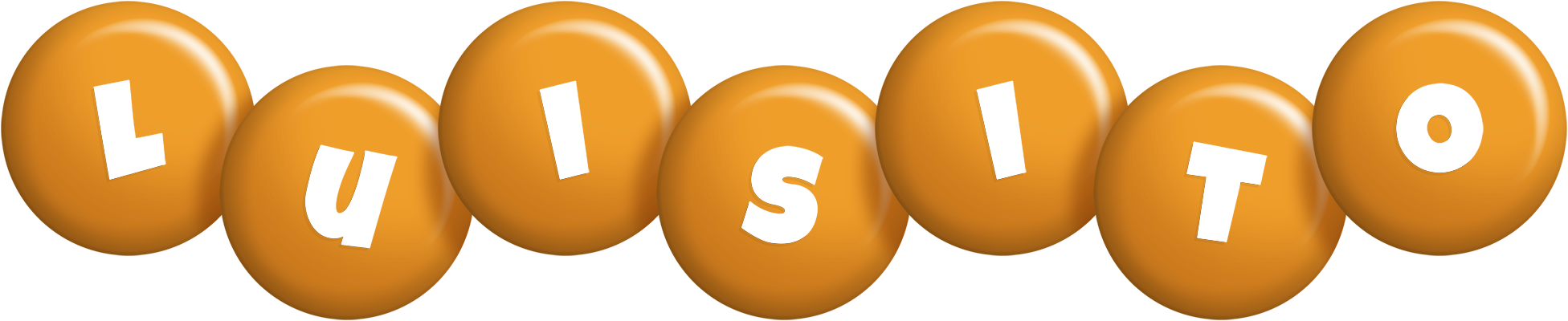 Luisito candy-orange logo