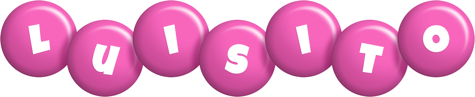 Luisito candy-pink logo