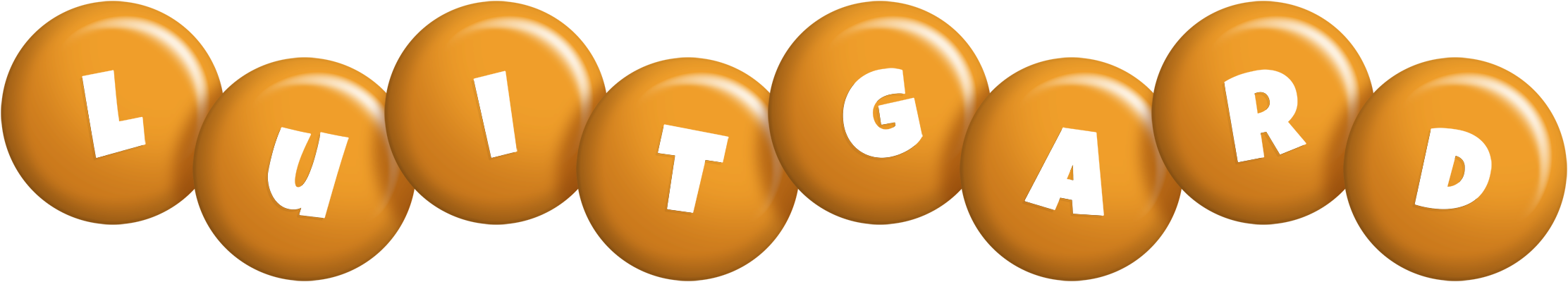 Luitgard candy-orange logo