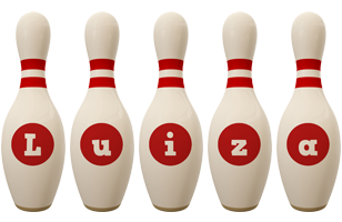 Luiza bowling-pin logo