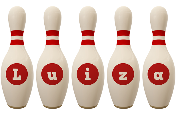 Luiza bowling-pin logo