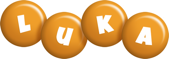 Luka candy-orange logo