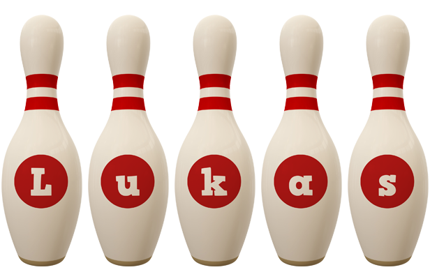 Lukas bowling-pin logo