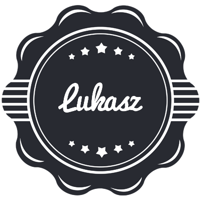 Lukasz badge logo