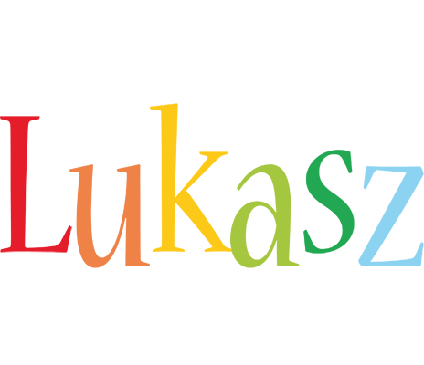 Lukasz birthday logo