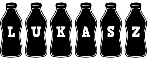 Lukasz bottle logo