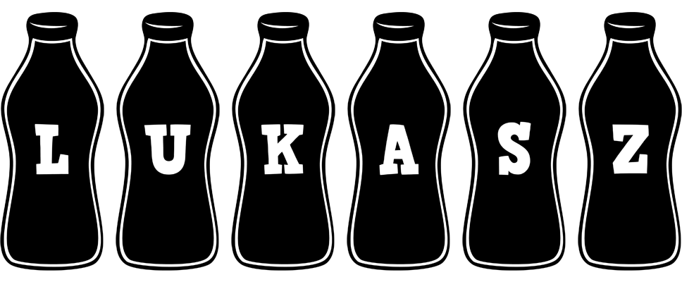 Lukasz bottle logo