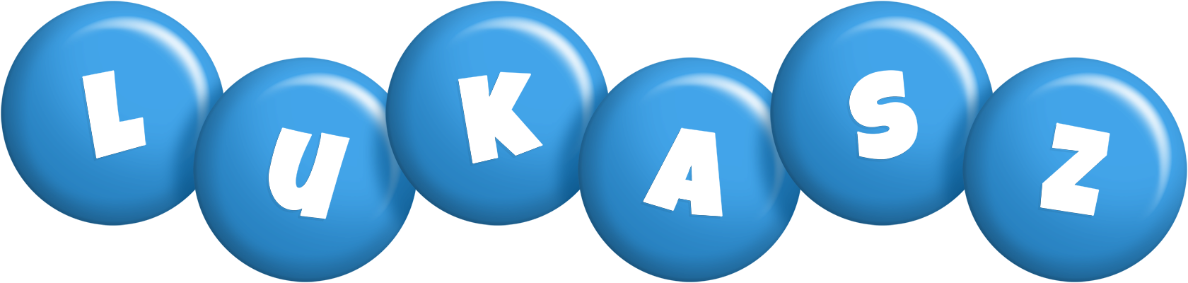 Lukasz candy-blue logo