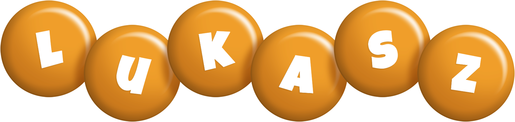 Lukasz candy-orange logo