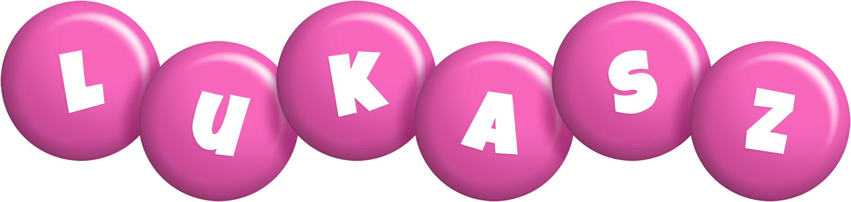 Lukasz candy-pink logo