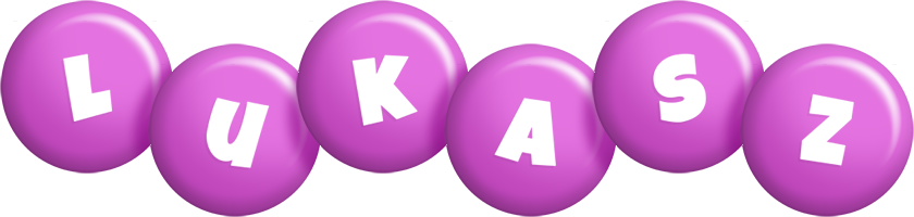 Lukasz candy-purple logo
