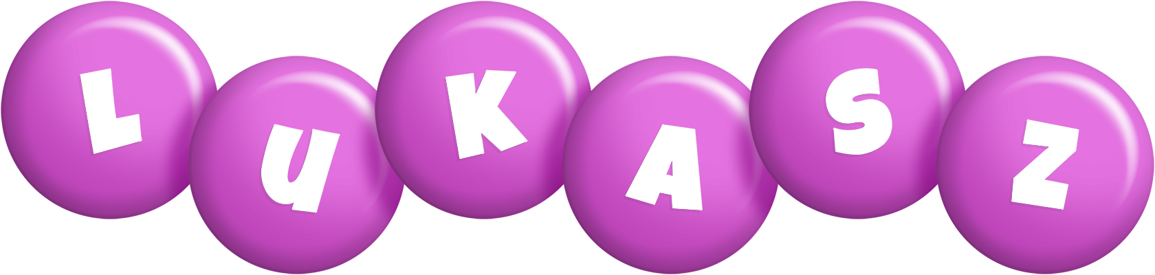 Lukasz candy-purple logo