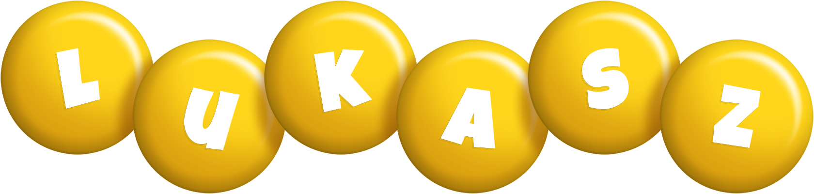 Lukasz candy-yellow logo