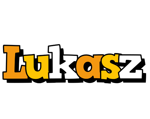 Lukasz cartoon logo