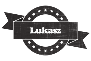 Lukasz grunge logo