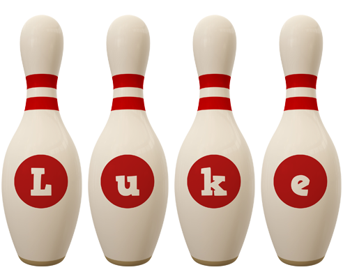 Luke bowling-pin logo