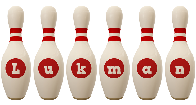 Lukman bowling-pin logo
