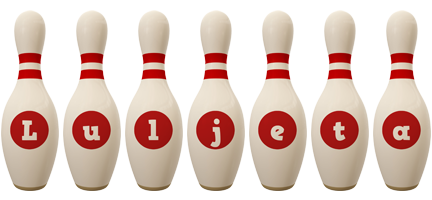 Luljeta bowling-pin logo