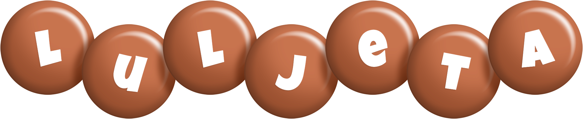 Luljeta candy-brown logo