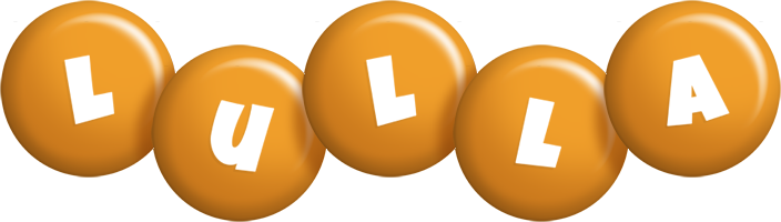 Lulla candy-orange logo