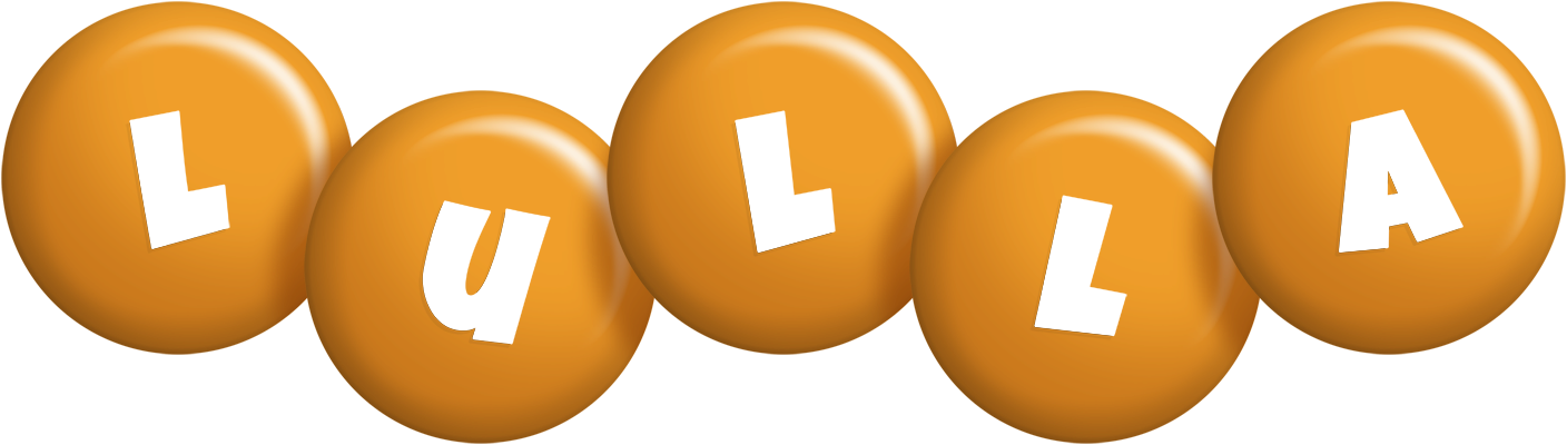 Lulla candy-orange logo