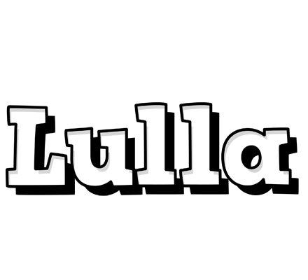 Lulla snowing logo