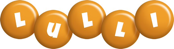 Lulli candy-orange logo