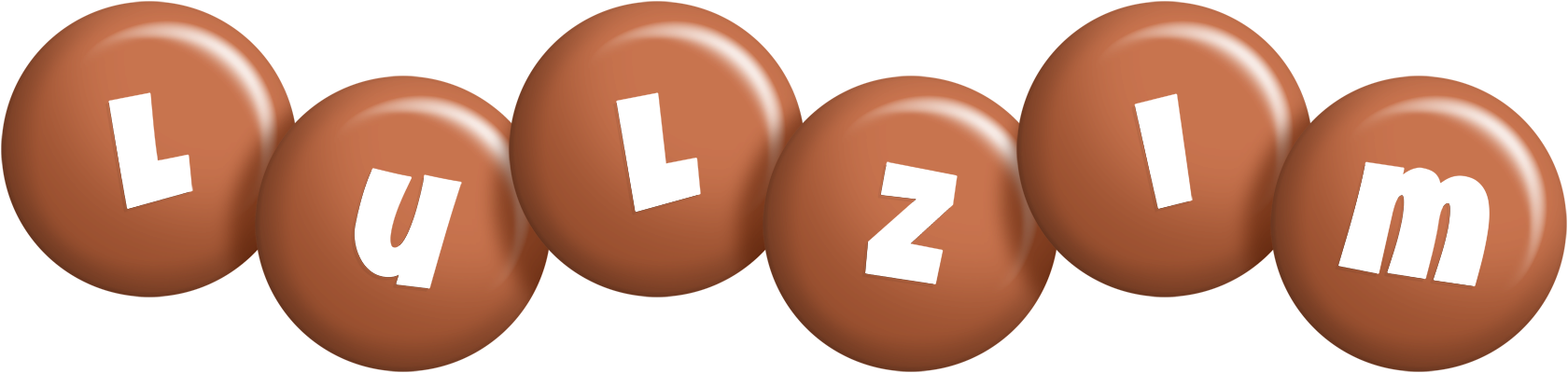 Lulzim candy-brown logo