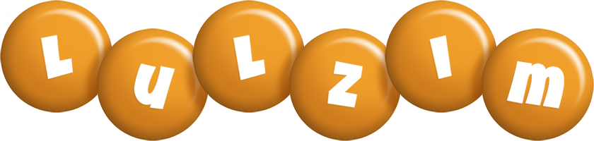 Lulzim candy-orange logo