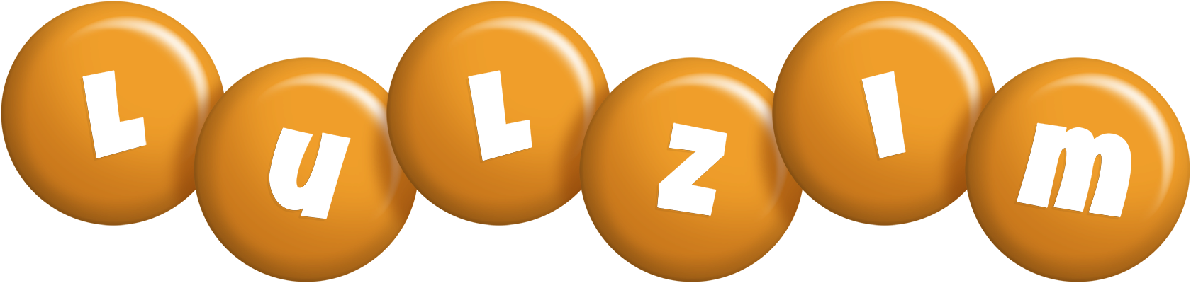 Lulzim candy-orange logo