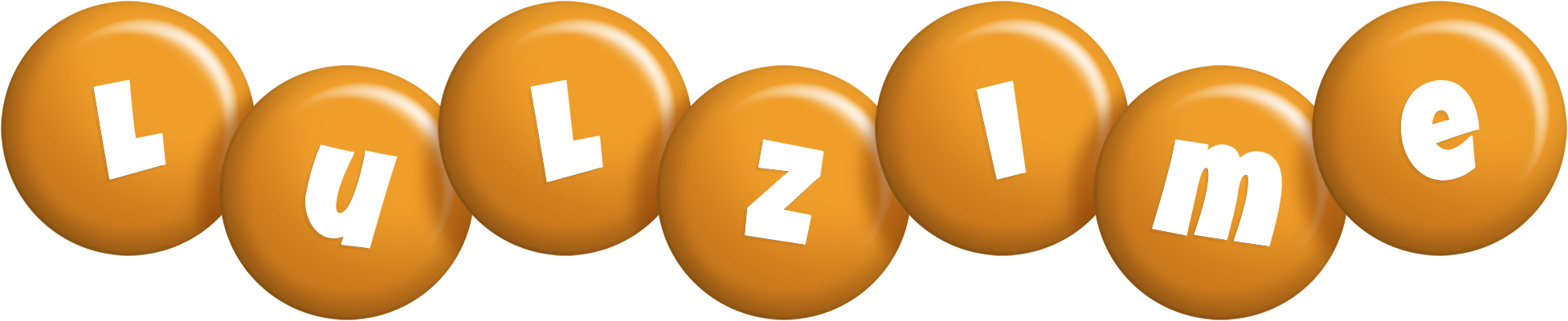 Lulzime candy-orange logo