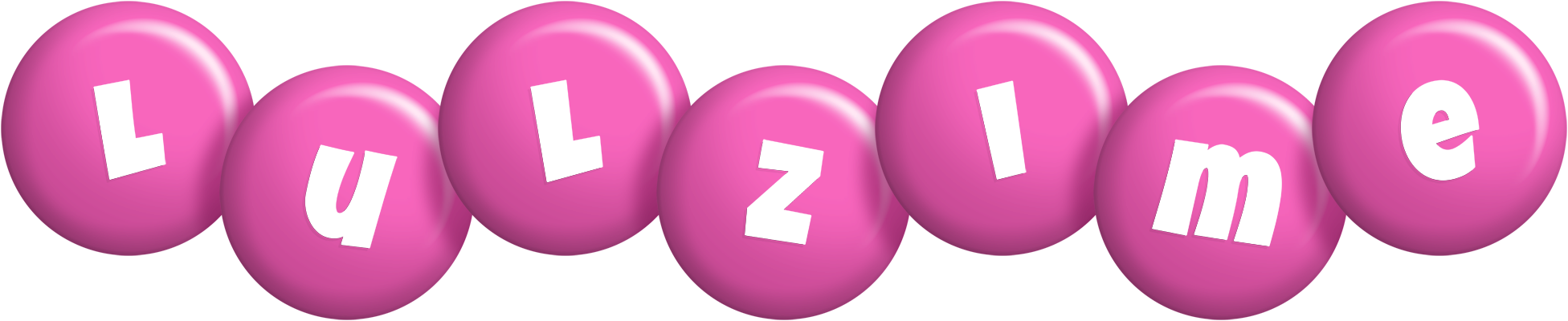 Lulzime candy-pink logo